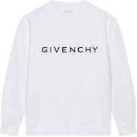 Givenchy SS23 Logo Print Crewneck Pullover Sweatshirt White BMJ0HA3YAC-100 Givenchy SS23 Logo Print Crewneck Pullover Sweatshirt White BMJ0HA3YAC-100