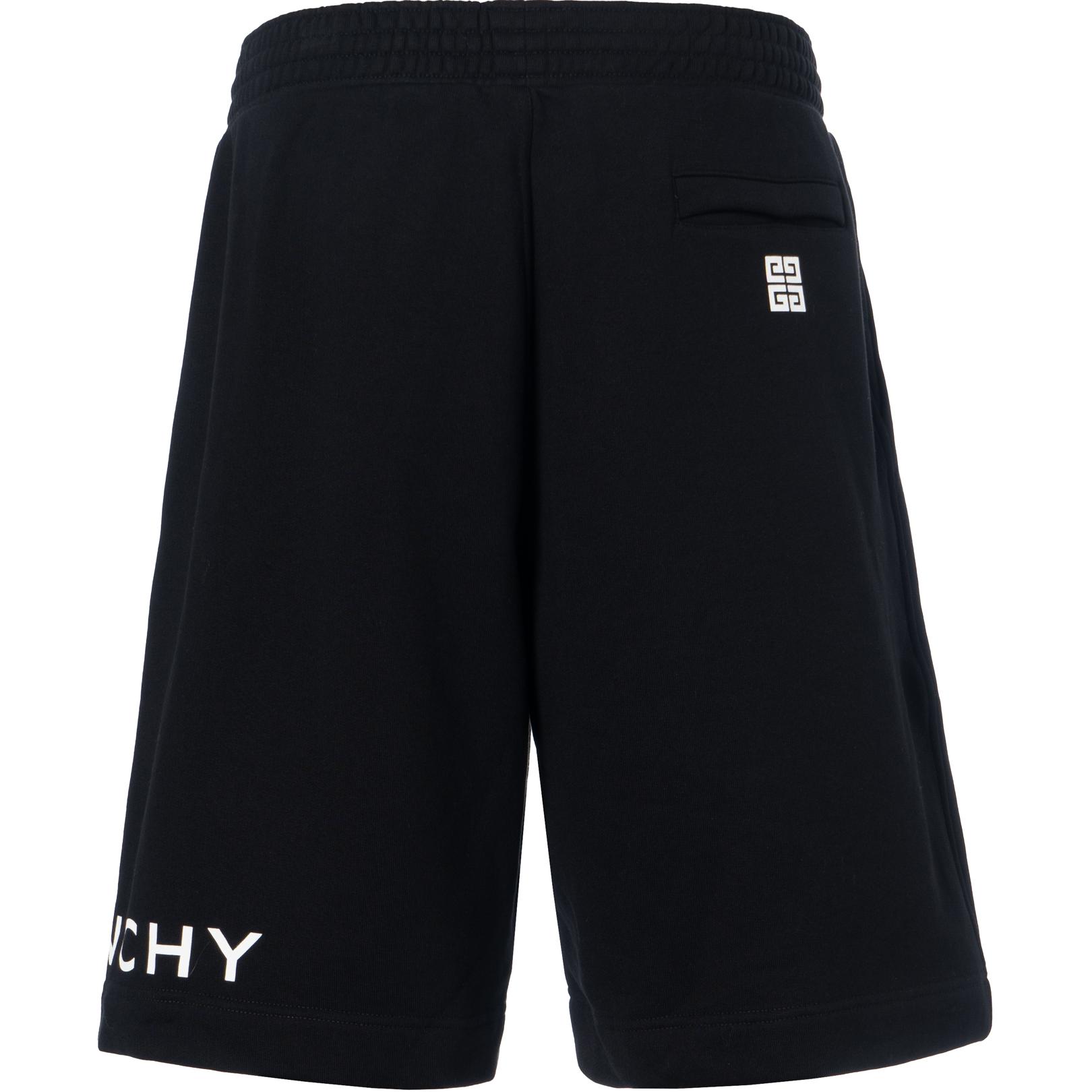 Lookbook 纪梵希 SS23 黑色标志松紧直筒短裤 休闲穿搭 BM51863YAC-001