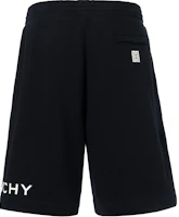 Lookbook Givenchy SS23 Logo Print Elastic Straight Shorts Black Casual Wear. BM51863YAC-001