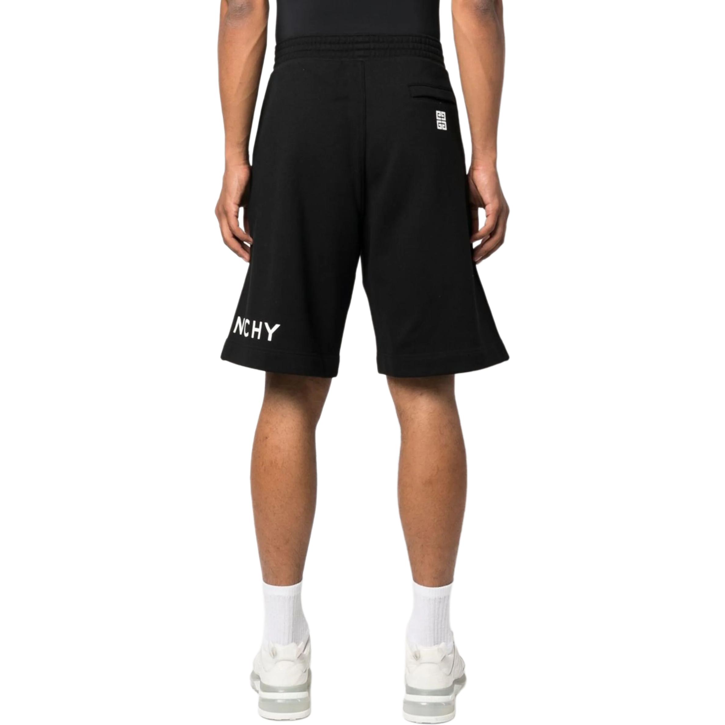 Purchase 纪梵希 SS23 黑色标志松紧直筒短裤 休闲穿搭 BM51863YAC-001