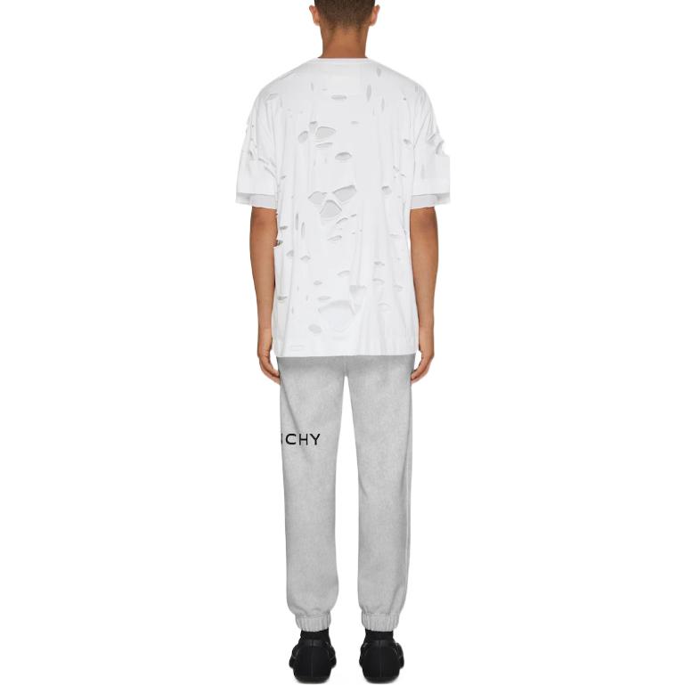 Givenchy SS23 Logo Print Mid-Rise Jogger Knit Pants Men’s Light Grey BM514M3YAC-055 圖 4