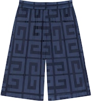 Givenchy SS23 Logo Print Relaxed Fit Shorts Blue BM51A114UD-410 Givenchy SS23 Logo Print Relaxed Fit Shorts Blue BM51A114UD-410