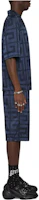 Purchase Givenchy SS23 Logo Print Relaxed Fit Shorts Blue BM51A114UD-410