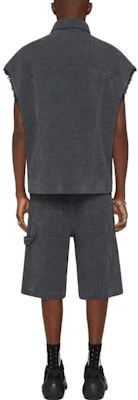 纪梵希SS23标志印花灰色铆钉牛仔背心时尚 BM01295Y6W-025 Shop 纪梵希SS23标志印花灰色铆钉牛仔背心时尚 BM01295Y6W-025