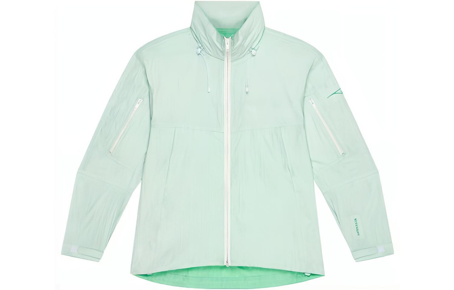 Givenchy SS23 Mint Green Letter Print Long Sleeve Jacket BM010M14QC-326