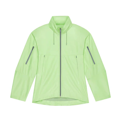 Givenchy SS23 Mint Green Logo Print Zip-Up Hoodie Jacket BM011E6Y1U-326