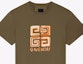 Details for Givenchy SS23 Olive Graphic Print Logo T-Shirt Short Sleeve Crewneck. BM716G3YCT-305