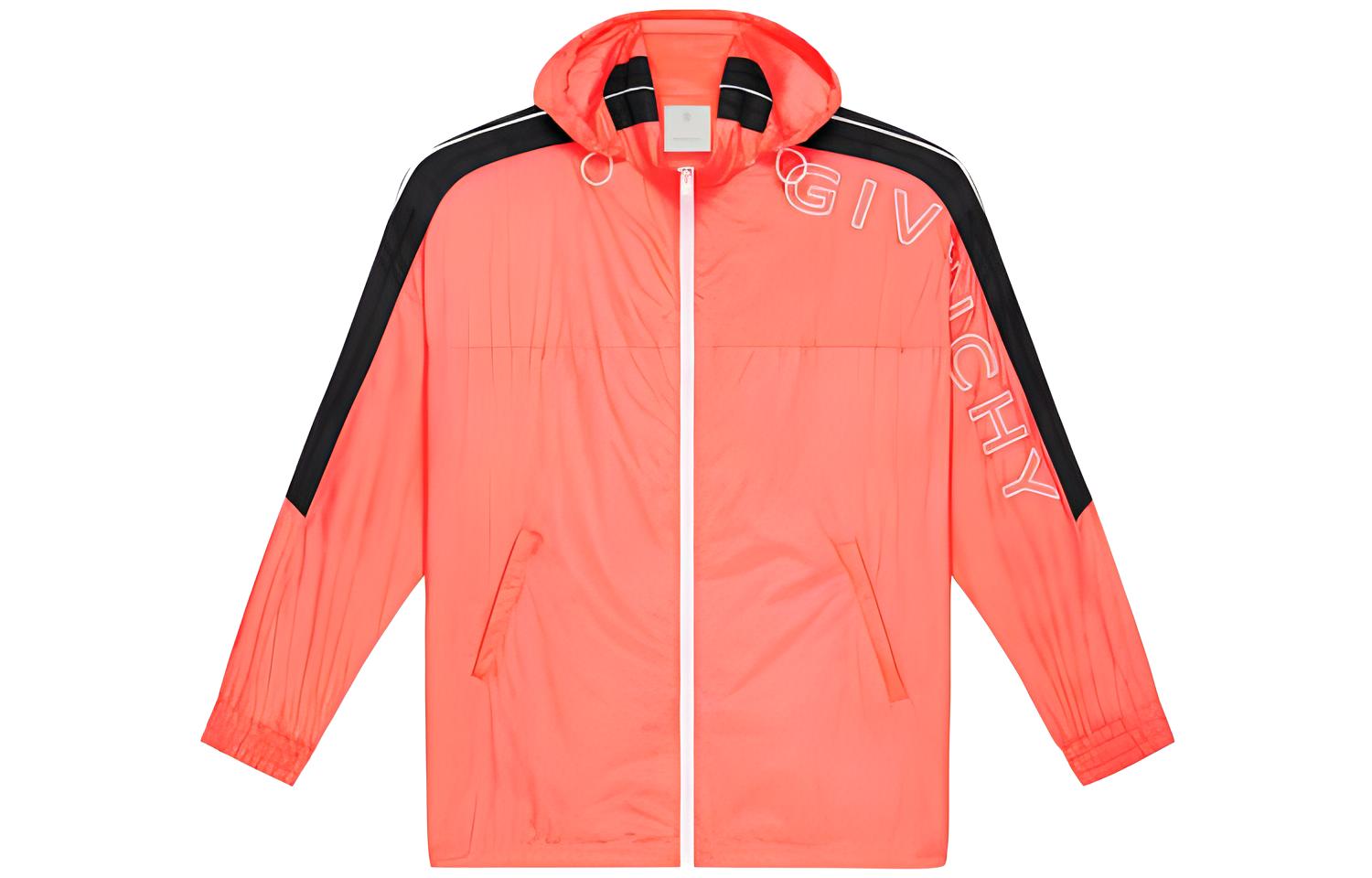 Givenchy SS23 Orange Zipper Long-Sleeve Jacket BM011R14DG-685