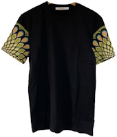 Givenchy SS23 Peacock Print Crewneck Short Sleeve T-Shirt Black 17S7315651-001 Givenchy SS23 Peacock Print Crewneck Short Sleeve T-Shirt Black 17S7315651-001