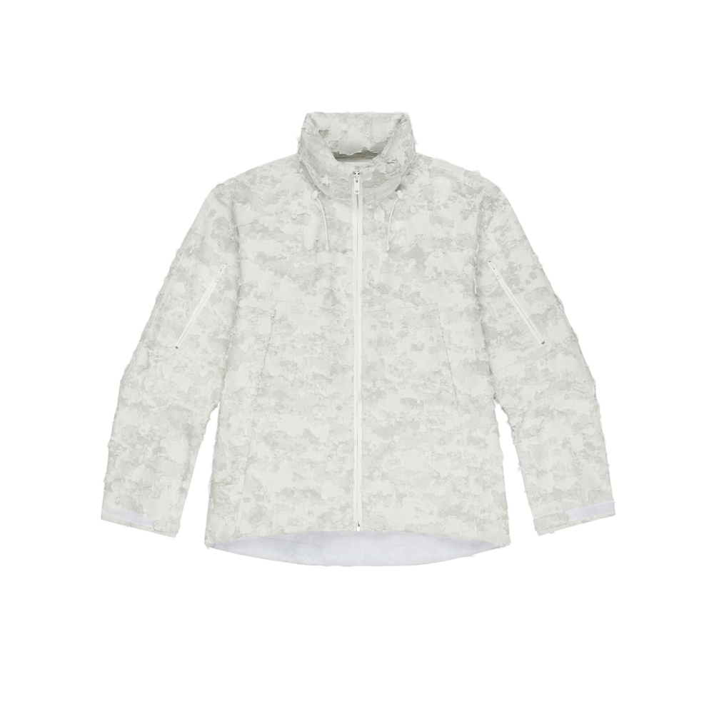 Givenchy SS23 Pearl Gray Solid Color Hoodie Drawstring Jacket BM010M1YCH-058