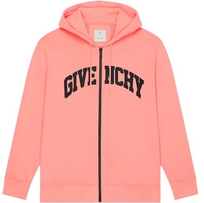 Givenchy SS23 男士粉色字母印花連帽拉鍊外套 BMJ0K63YCB-685 Buy Givenchy SS23 男士粉色字母印花連帽拉鍊外套 BMJ0K63YCB-685