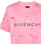 Details for GIVENCHY 粉紅標誌印花破壞風短袖T恤 男款 春夏23款 BM71GL3Y9V-670