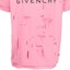 Sizing GIVENCHY 粉紅標誌印花破壞風短袖T恤 男款 春夏23款 BM71GL3Y9V-670