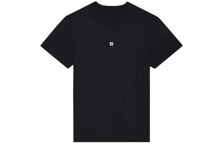 Givenchy SS23 Plain Round Neck Pullover Short Sleeve T-Shirt Black - BM716G3YCD-001