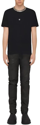 지방시 SS23 블랙 라운드넥 반팔 티셔츠 BM716G3YCD-001 Lookbook 지방시 SS23 블랙 라운드넥 반팔 티셔츠 BM716G3YCD-001