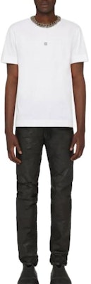 Givenchy SS23 Plain White Crewneck Pullover Casual T-Shirt BM716G3YCD-100 Lookbook Givenchy SS23 Plain White Crewneck Pullover Casual T-Shirt BM716G3YCD-100