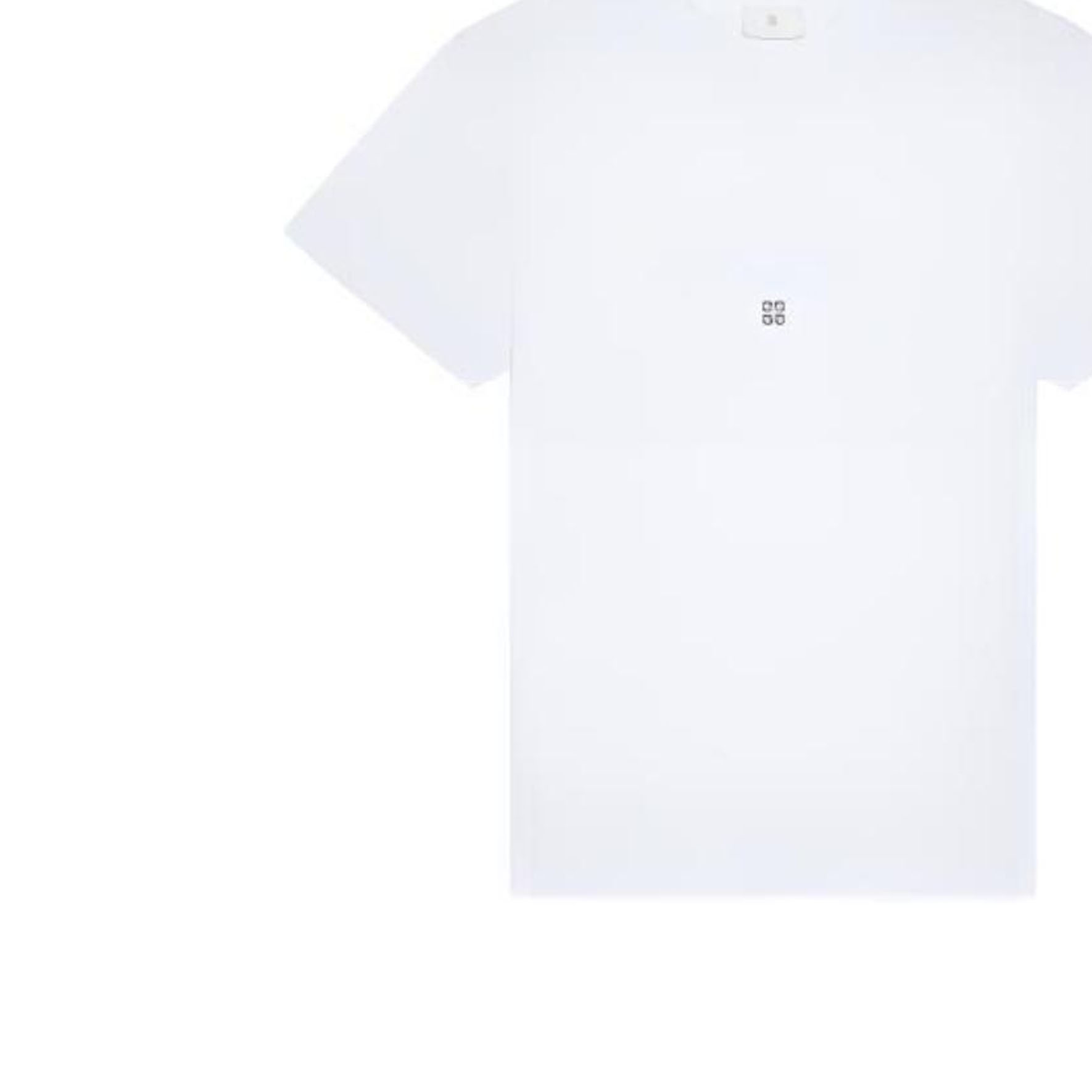 Sizing Givenchy SS23 Plain White Crewneck Pullover Casual T-Shirt BM716G3YCD-100