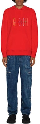 Givenchy SS23 紅色刺繡字母Logo連帽長袖上衣 BMJ0HC3YAS-600 Lookbook Givenchy SS23 紅色刺繡字母Logo連帽長袖上衣 BMJ0HC3YAS-600