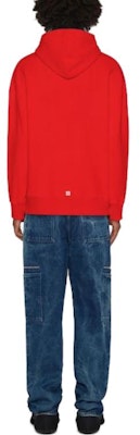 Givenchy SS23 紅色刺繡字母Logo連帽長袖上衣 BMJ0HC3YAS-600 Shop Givenchy SS23 紅色刺繡字母Logo連帽長袖上衣 BMJ0HC3YAS-600