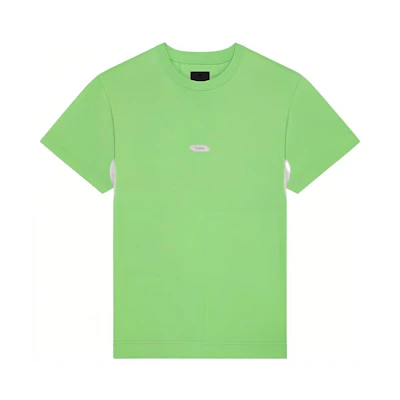 GIVENCHY SS23 Solid Color Crewneck Short-Sleeve T-Shirt Green BM716R3YCN-322