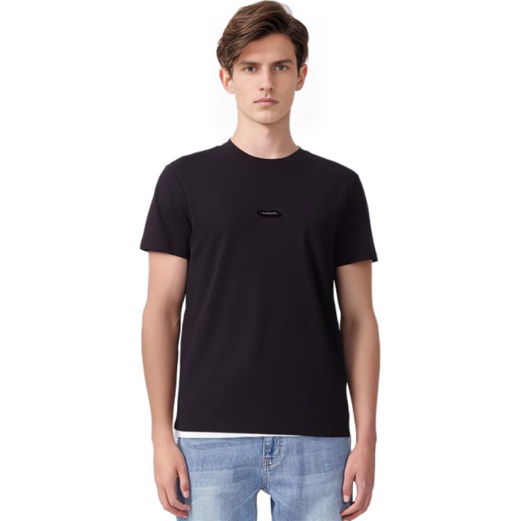 Purchase Givenchy SS23 Solid Color Crewneck Short Sleeve T-Shirt Black - BM716R3YCN-001