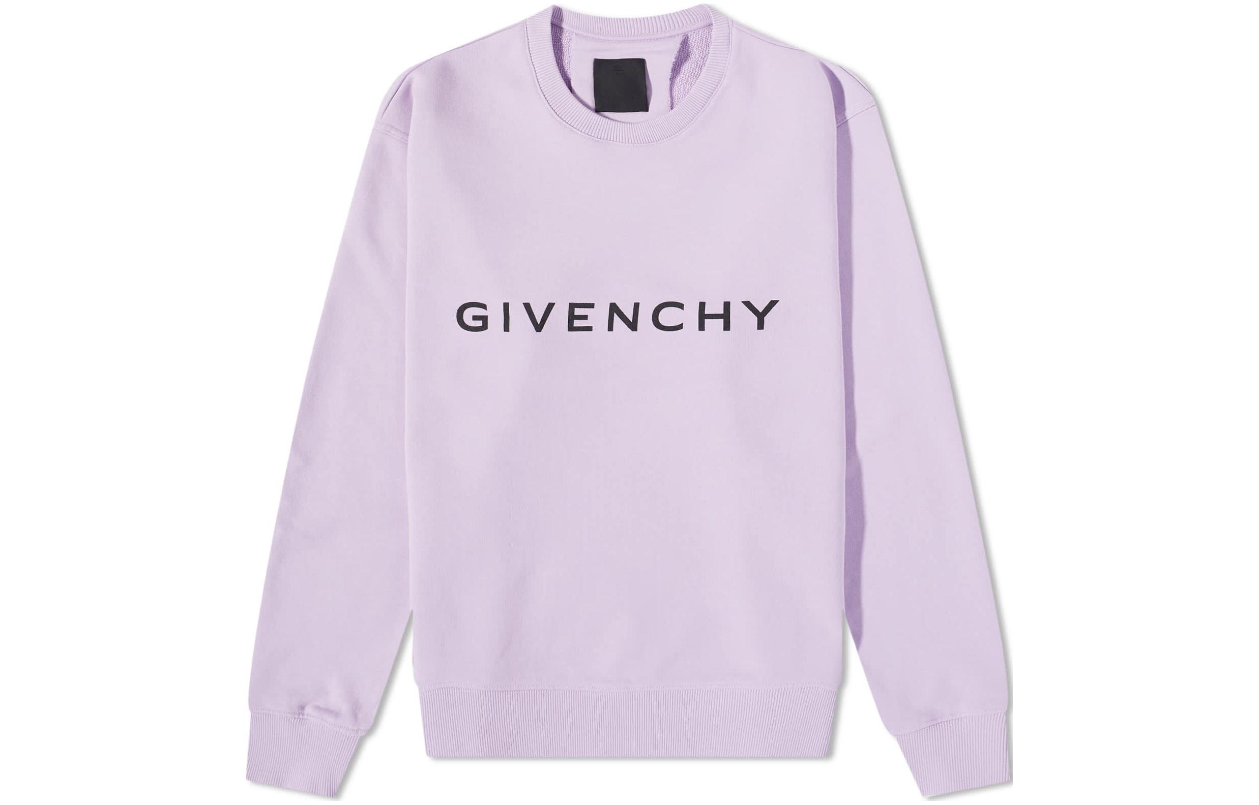 Givenchy SS23 Solid Color Logo Print Sweatshirt BMJ0HA3YAC-540