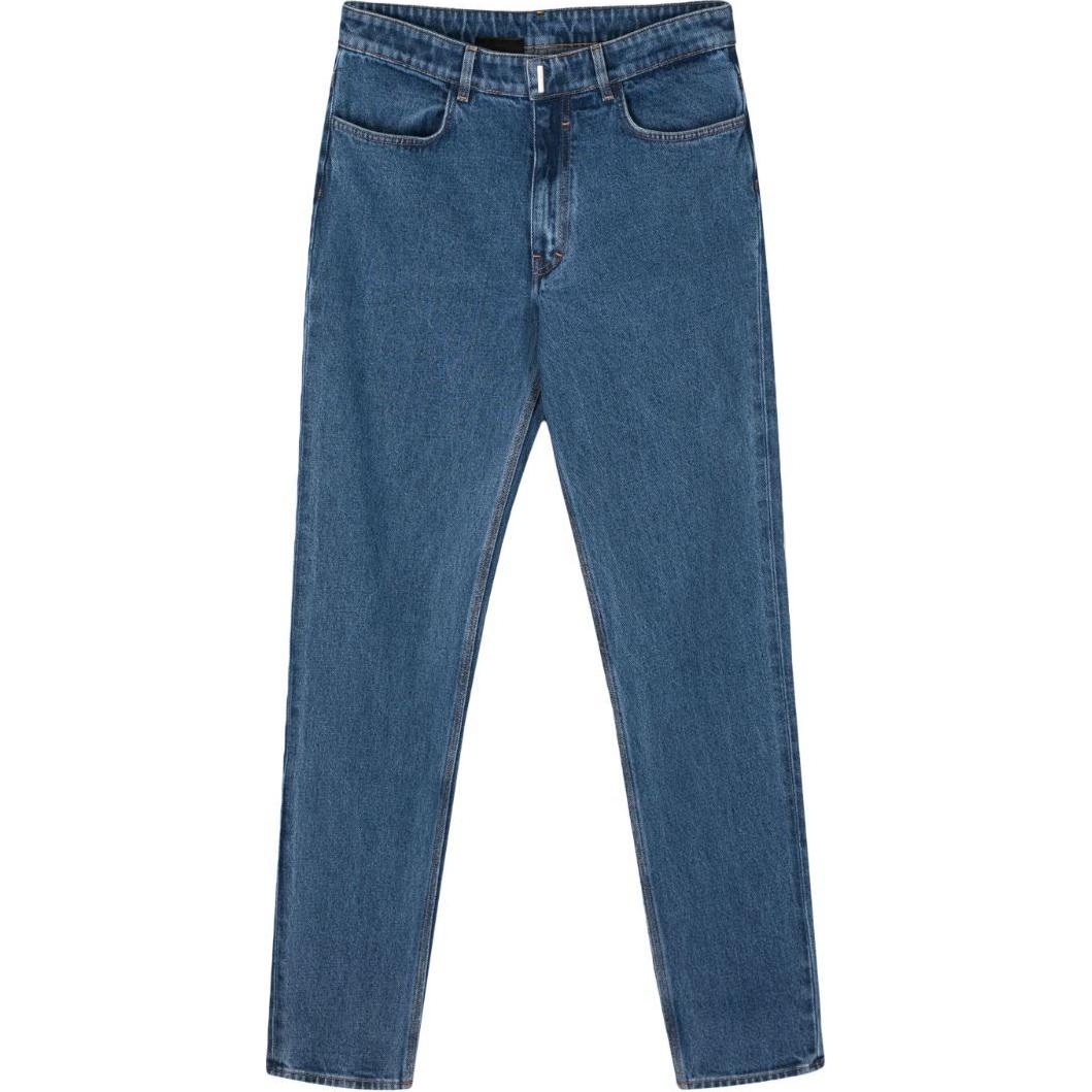Givenchy SS23 Solid Tapered Denim Jeans  Blue BM50ST5Y4V-415