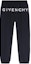 Order Givenchy SS23 Celana Tapered Logo Huruf Cetak Hitam BM518A3YBH-001
