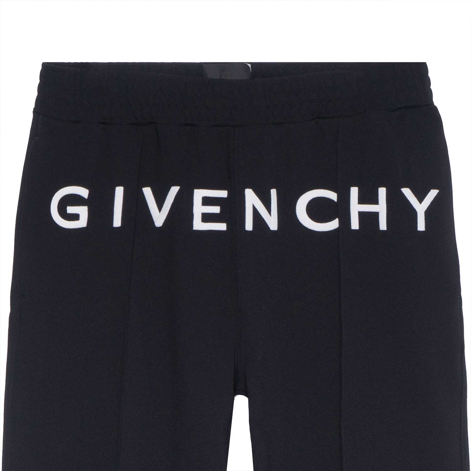 Sizing Givenchy SS23 Celana Tapered Logo Huruf Cetak Hitam BM518A3YBH-001