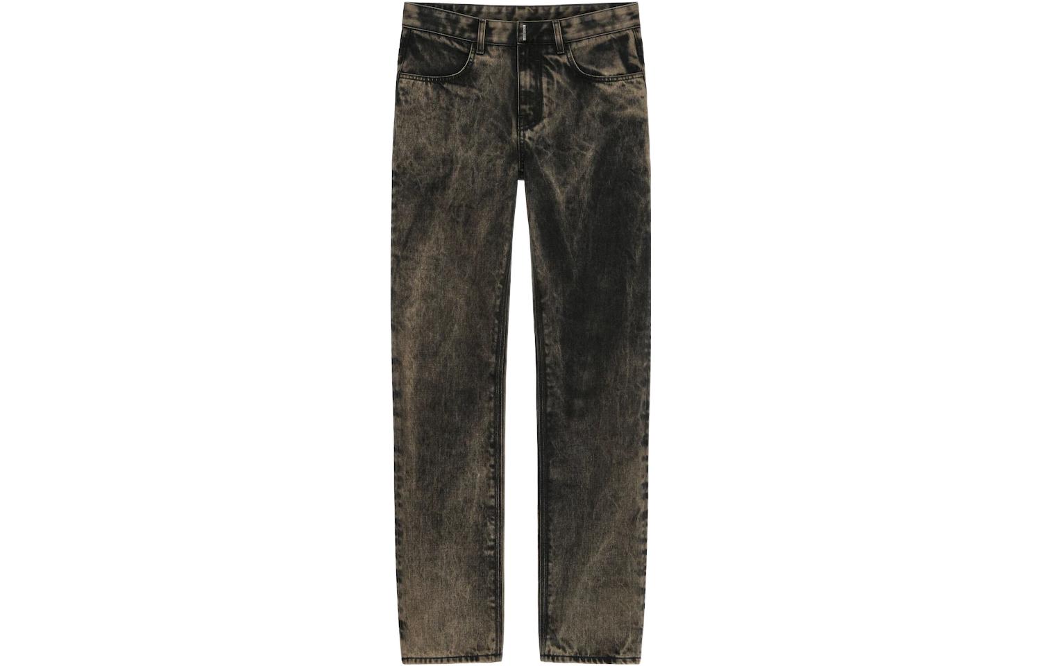 Order GIVENCHY SS23 Jeans Pria Hitam Pudar Distressed Fit Longgar. BM50UY5Y46-001