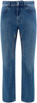 지방시 SS23 워싱 버튼업 지퍼 캐주얼 데님 청바지 블루 남성. BM50W25Y42-420 Lookbook 지방시 SS23 워싱 버튼업 지퍼 캐주얼 데님 청바지 블루 남성. BM50W25Y42-420