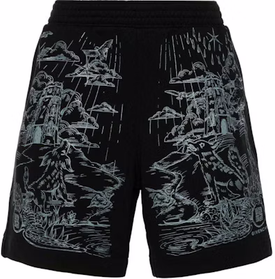 지방시 SS24 블랙 로고 프린트 밴딩 캐주얼 쇼츠 BM515J3YN0 Buy 지방시 SS24 블랙 로고 프린트 밴딩 캐주얼 쇼츠 BM515J3YN0