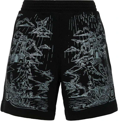 지방시 SS24 블랙 로고 프린트 밴딩 캐주얼 쇼츠 BM515J3YN0 Order 지방시 SS24 블랙 로고 프린트 밴딩 캐주얼 쇼츠 BM515J3YN0