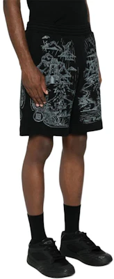 지방시 SS24 블랙 로고 프린트 밴딩 캐주얼 쇼츠 BM515J3YN0 Purchase 지방시 SS24 블랙 로고 프린트 밴딩 캐주얼 쇼츠 BM515J3YN0