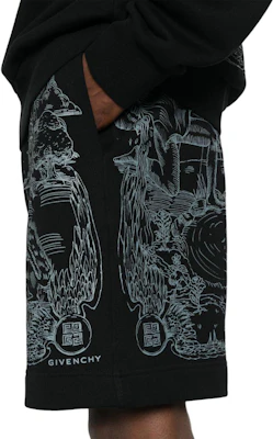 지방시 SS24 블랙 로고 프린트 밴딩 캐주얼 쇼츠 BM515J3YN0 Details for 지방시 SS24 블랙 로고 프린트 밴딩 캐주얼 쇼츠 BM515J3YN0