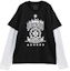 Buy GIVENCHY SS24 黑色標誌印花層次長袖T恤。 BM71G53YHU-001