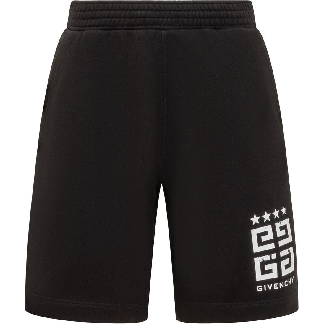 Order GIVENCHY SS24 Celana Pendek Hitam Logo Print 5-Inch Fit Santai Drawstring. BM51863YEL-001