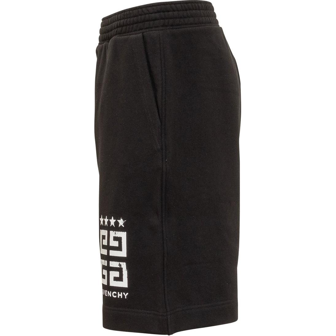 Shop GIVENCHY SS24 Celana Pendek Hitam Logo Print 5-Inch Fit Santai Drawstring. BM51863YEL-001