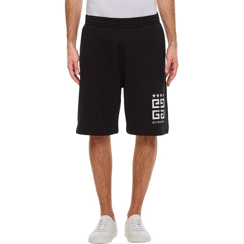 Purchase GIVENCHY SS24 Celana Pendek Hitam Logo Print 5-Inch Fit Santai Drawstring. BM51863YEL-001
