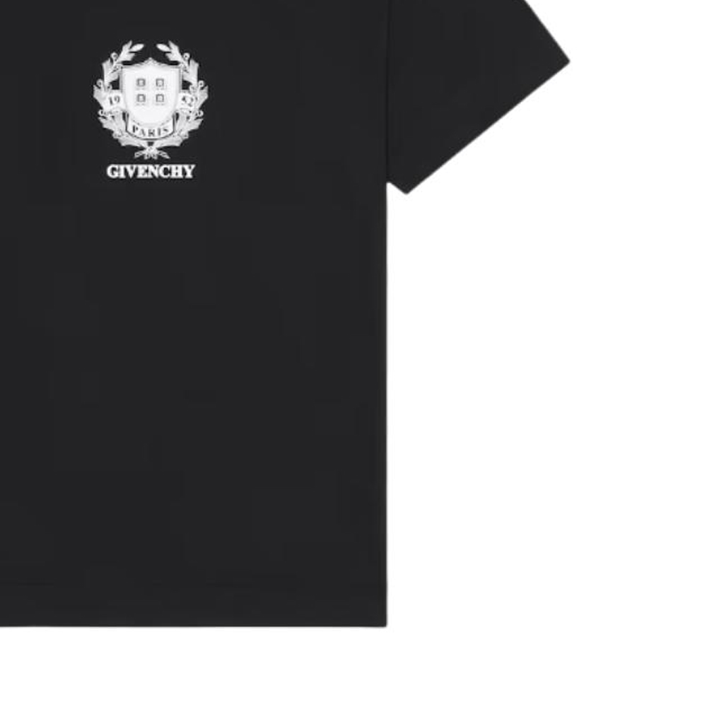 Shop 紀梵希 SS24 黑色Logo印花短袖T恤 BM71JA3YM9-001