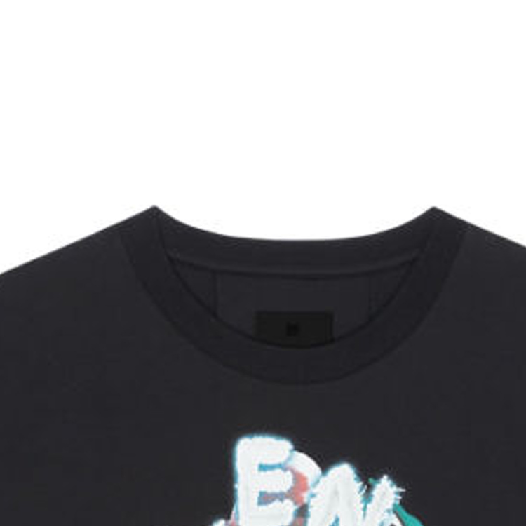 GIVENCHY SS24  Black Short Sleeve T-Shirt with Logo Print. BM716N3YLW-001 圖 7