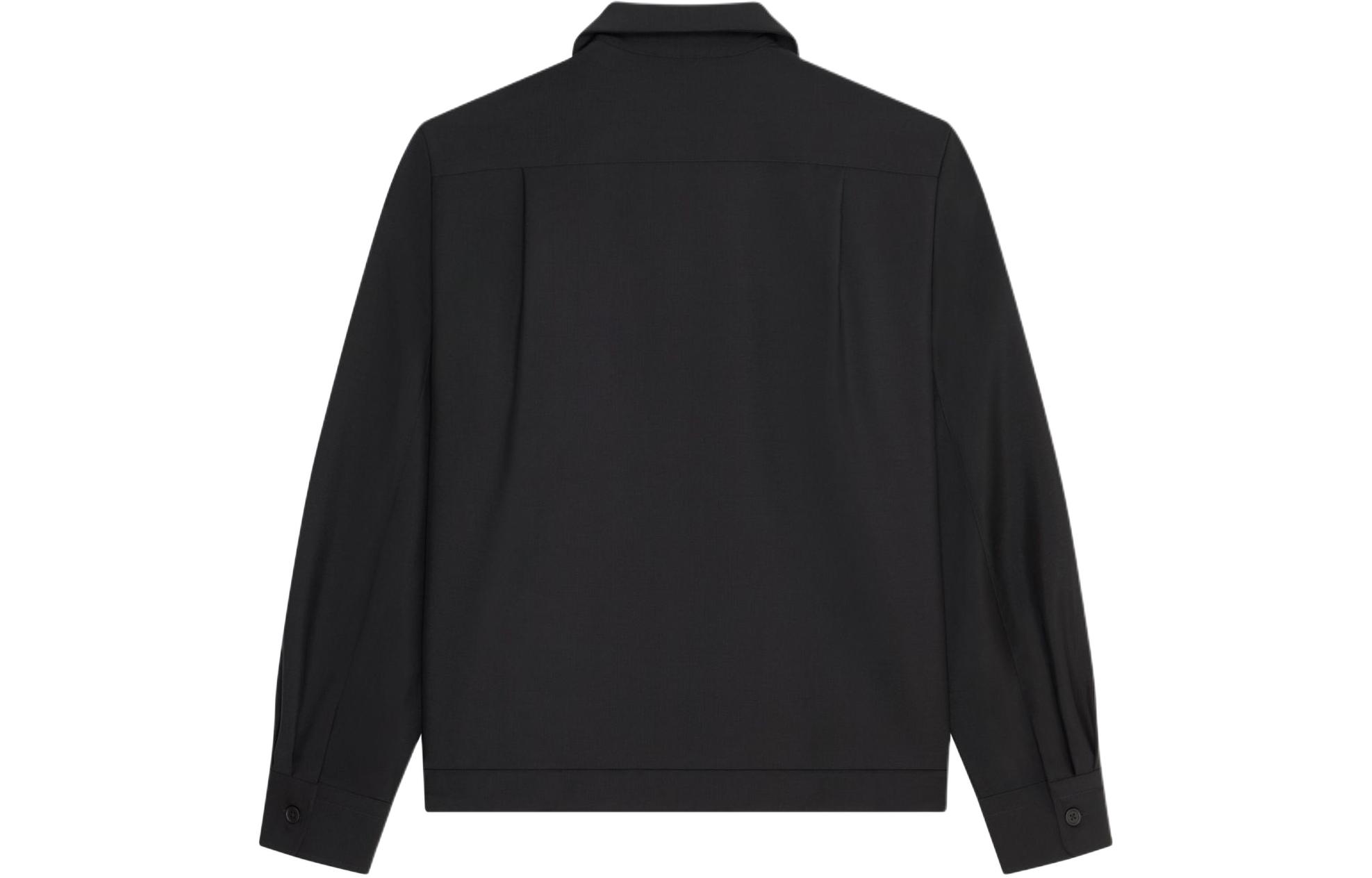 Lookbook 지방시 SS24 블랙 로고 싱글브레스트 롱 슬리브 재킷 BM6107100H-001