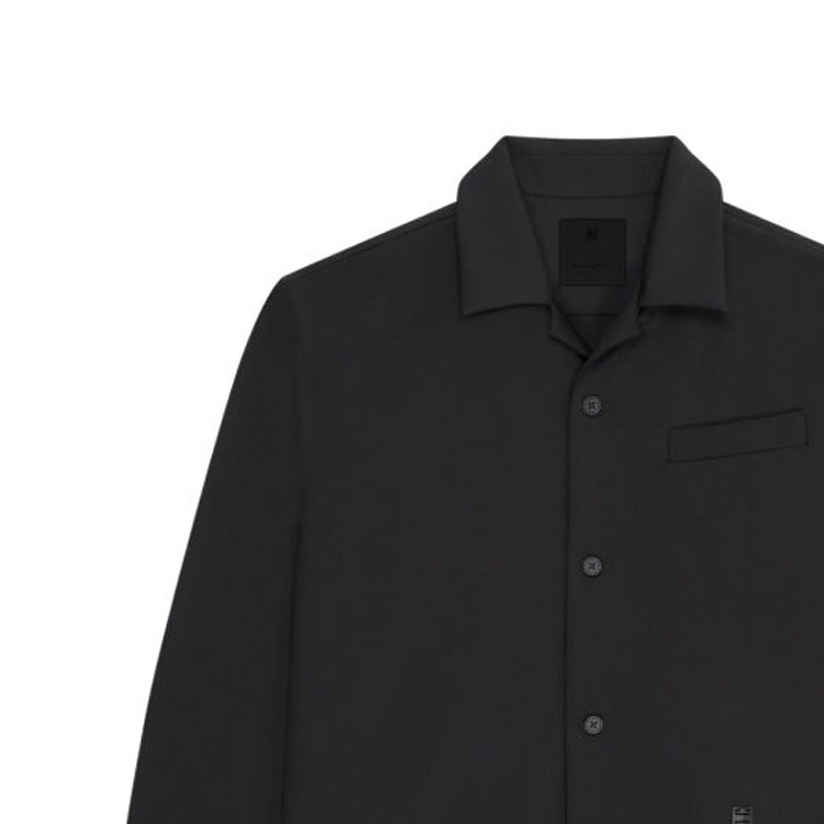 Purchase 지방시 SS24 블랙 로고 싱글브레스트 롱 슬리브 재킷 BM6107100H-001