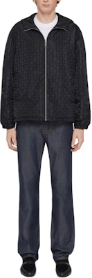 ジバンシィ SS24 ブラック無地ジップアップフーディジャケット. BM011315TF-001 Lookbook ジバンシィ SS24 ブラック無地ジップアップフーディジャケット. BM011315TF-001