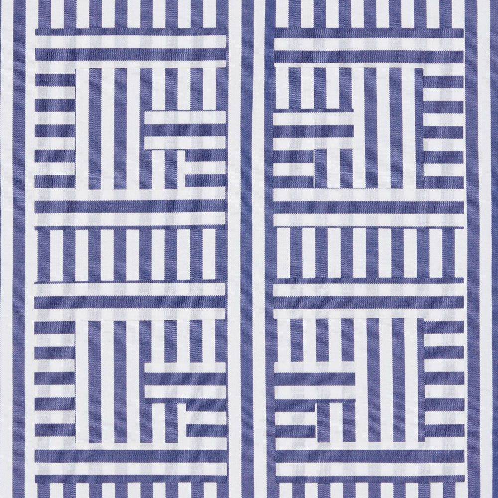 Details for ジバンシィ SS24 ブルーストライプ刺繍ロゴ ジップアップフーディージャケット. BM016R15F1-400