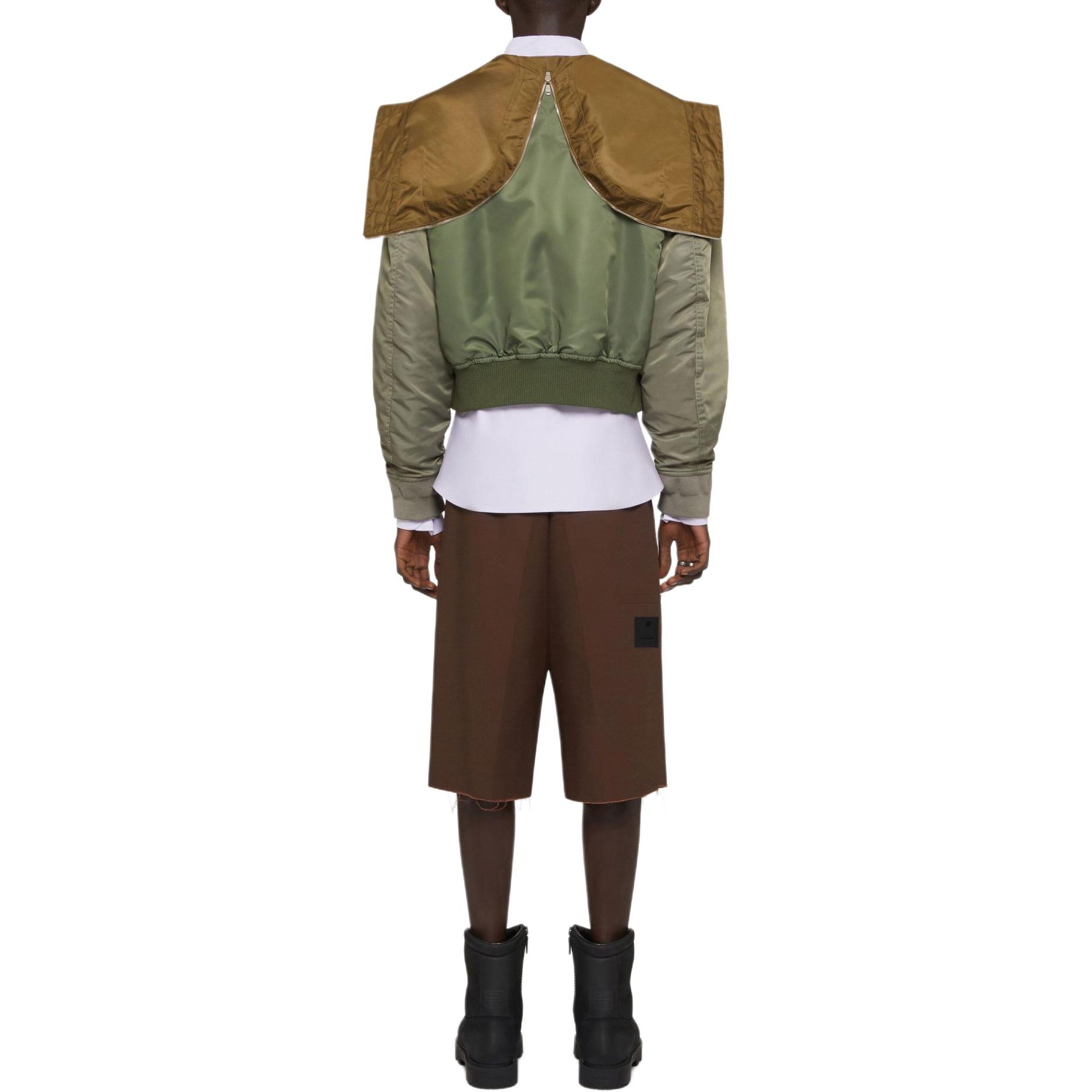 Purchase ジバンシィ SS24 カラーブロック ジップアップ フーディージャケット グリーン BM01721YFG-306