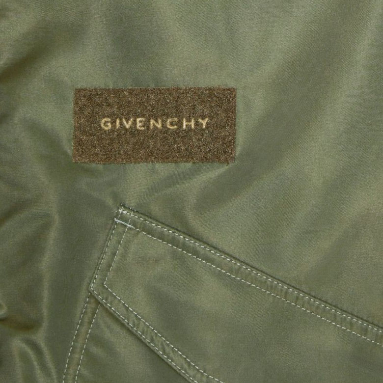 Cheap ジバンシィ SS24 カラーブロック ジップアップ フーディージャケット グリーン BM01721YFG-306