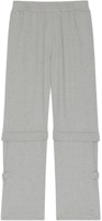 GIVENCHY SS24 Detachable Straight-Cut Casual Pants Light Gray BM51EA3YHP-055 GIVENCHY SS24 Detachable Straight-Cut Casual Pants Light Gray BM51EA3YHP-055