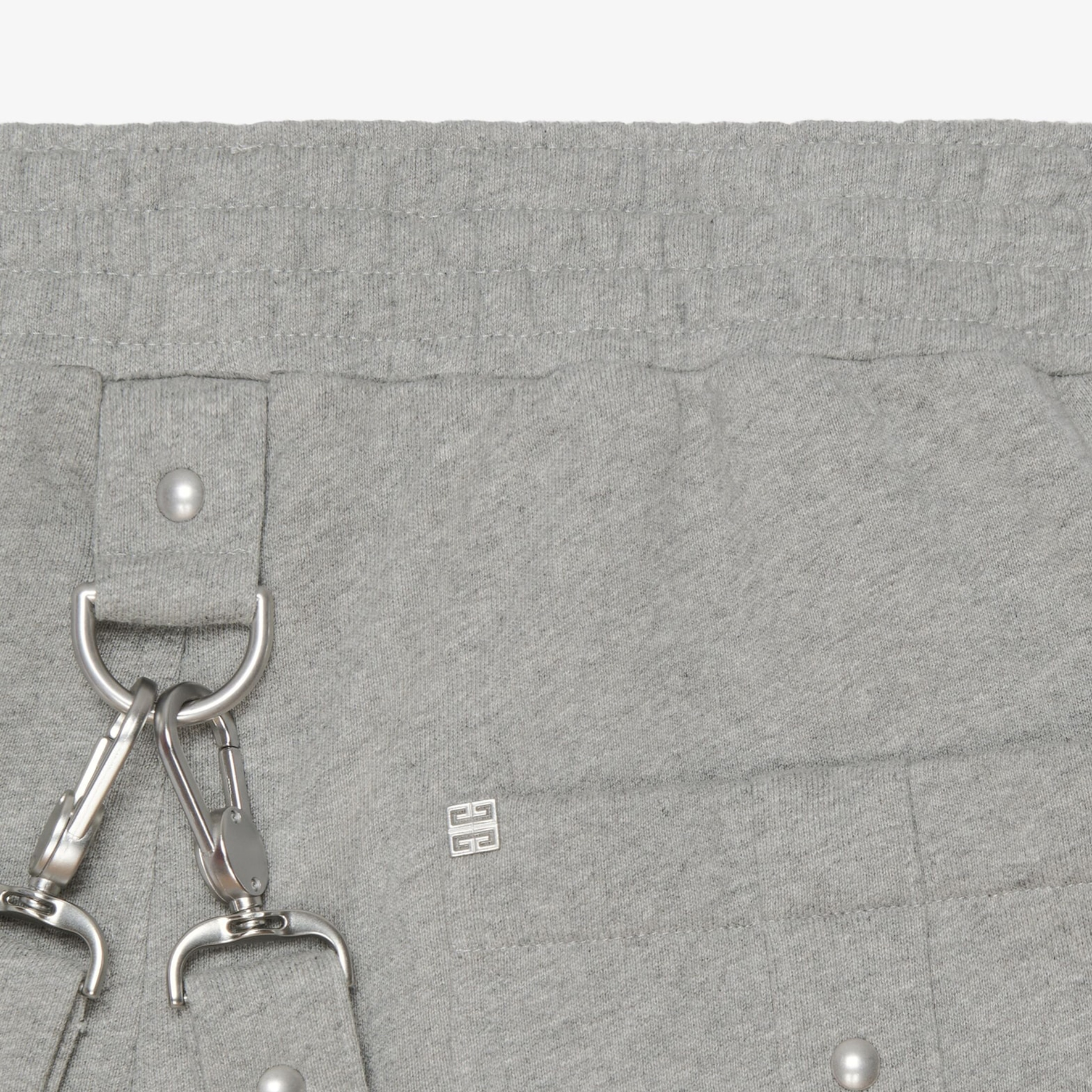 Sizing GIVENCHY SS24  Detachable Straight-Cut Casual Pants Light Gray BM51EA3YHP-055