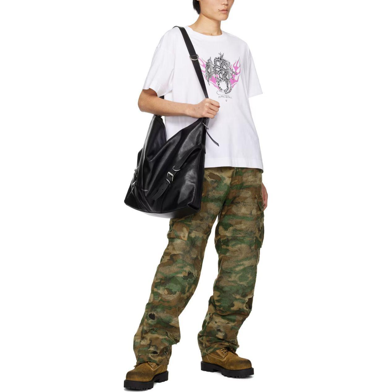 GIVENCHY SS24  Graphic Printed Crewneck Short Sleeve T-Shirt - White BM71JB3YJY-100 圖 5